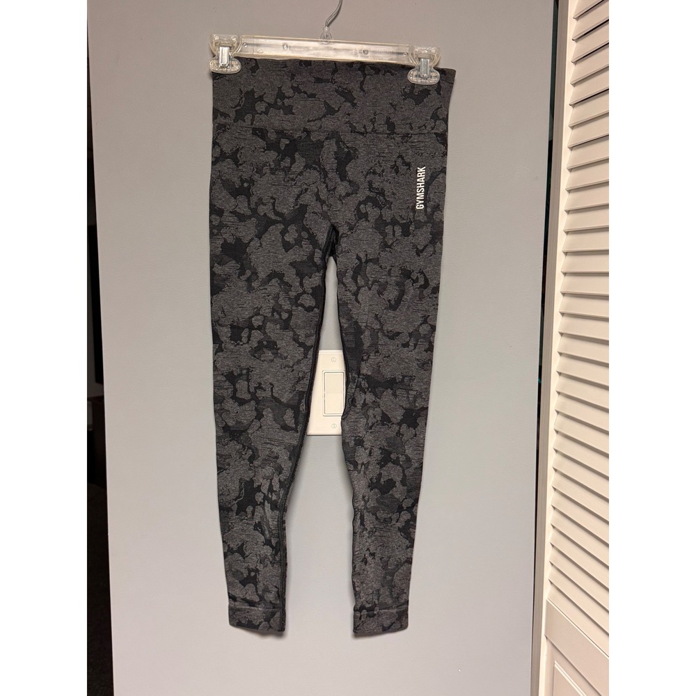 Gymshark Adapt Camo Seamless Leggings Black Grey GLLG4683-BK-AW20-334 Small